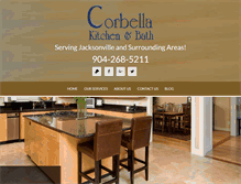 Tablet Screenshot of corbellakitchens.com